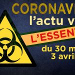 JT – Coronavirus : retour sur l’actualité du 30 mars au 3 avril
