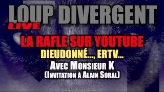 La Rafle Sur Youtube… Dieudonné… ERTV… – Avec Monsieur K + (Invitation à Alain Soral)