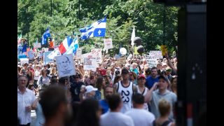 Quelque Centaines de manifestants à Montréal ?