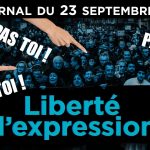 Liberté d’expression : la blague de la bien-pensance – JT du mercredi 23 septembre 2020