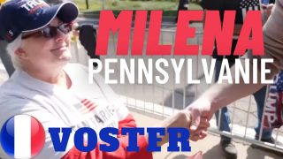 [VOSTFR] Campagne en Pennsylvanie, Milena venue supporter Trump s’exprime [CENSURÉ]