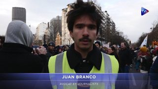 Manifestation du 10 décembre à Paris (avec François Asselineau et Juan Branco)