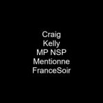20200827 FranceSoir Craig Kelly Membre du Parlement Australien