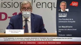 Audition de Didier Raoult au Sénat Le 16 septembre 2020