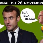 Castex, l’homme à rien faire de Macron – JT du jeudi 26 novembre 2020