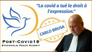 Intervention de Me. Carlo Brusa au sommet pour la paix de Stockholm
