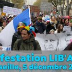 Manifestation LIB’AIRTÉ à Marseille le 5 décembre 2020