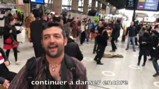 DANSER ENCORE de HK  Flashmob à Gare du Nord (4 Mars 2021)