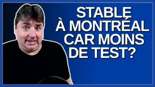 Est-ce stable à Montréal parce que les gens ne vont plus se faire tester ?Demande un journaliste.