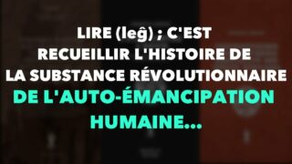 Francis Cousin : Lire ; c’est recueillir l’Histoire de la substance révolutionnaire…