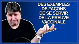 Dubé donne des exemples de quelles façons ils vont se servir de la preuve vaccinale.