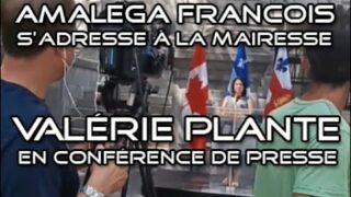 ActuQc : Amalega Francois s’adresse à la mairesse Plante en conférence de presse!