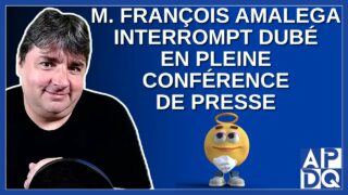 François Amalega interrompt la conférence du 10 août 2021