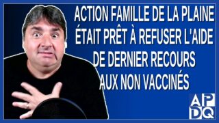Action Famille de La Plaine était prêt a refuser l’aide de dernier recours aux non vaccinés
