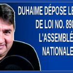 Duhaime dépose le projet de loi no. 898 à l’Assemblée Nationale