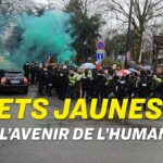 Manifestation Gilets jaunes devant BFM à Paris, 29 décembre 2021