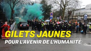 Manifestation Gilets jaunes devant BFM à Paris, 29 décembre 2021