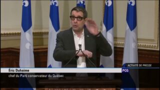 ActuQc : Fin des mesures demandé par Éric Duhaime – Résumé conférence de presse 19-01-2022