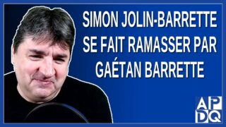 Simon Jolin-Barrette se fait ramasser par Gaétan Barrette