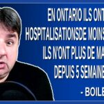 En Ontario ils ont 700 hospitalisations de moins pourtant ils n’ont plus de masque depuis 5 semaines