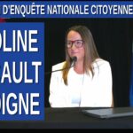 CeNC – Commission d’enquête nationale citoyenne – Caroline Foucault témoigne