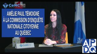 CeNC – Commission d’enquête nationale citoyenne – Amélie Paul témoigne