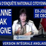 CeNC – Commission d’enquête nationale citoyenne – Journaliste Marianne Klowak témoigne (anglais)
