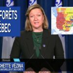 Ministre des Maïté Blanchette Vézina Ressources naturelles et des Forêts fait le point sur les feux