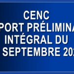 CeNC – Rapport préliminaire intégral du 14 septembre 2023