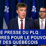 Point de Presse PLQ : 💰 Mesures pour le Pouvoir d’Achat des Québécois