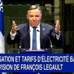 Décarbonisation et Tarifs d’Électricité Bas : La Vision de François Legault – 12 octobre 2023