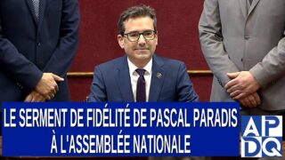 Le Serment de Fidélité de Pascal Paradis à l’Assemblée Nationale