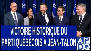 Victoire historique du Parti Québécois à Jean-Talon. Un message de transparence et de responsabilité