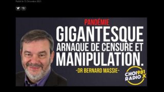 BERNARD MASSIE PhD À RADIO X