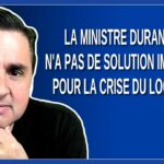 La ministre Duranceau n’a pas de solution immédiate pour la crise du logement