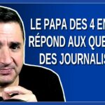 Le papa des 4 enfants répond aux questions des journalistes.