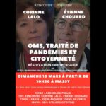 🎙 Conférence : OMS, traité de pandémies et citoyenneté, avec Étienne Chouard & Corinne Lalo (direct)