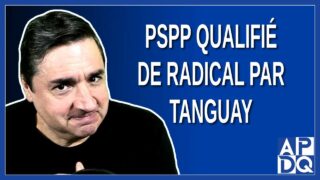 PSPP qualifié de radical par Tanguay : l’analyse
