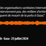 Gaza: des milliers d’enfants menacés par la polio