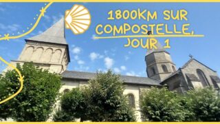 1800km sur #compostelle Jour 1 Benevent l’abbaye Virareix 23km #voiedevezelay