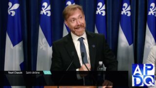 12 sept Youri Chassin quitte la CAQ et devient indépendant