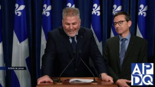 19 sept 2024  – Point de presse du PQ avec Paradis et Bérubé