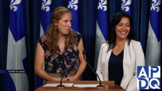 19 sept 2024   Point de presse du QS avec Labrie et Ghazal