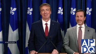 24 sept 2024   Point de presse du PLQ avec Tanguay et Beauchemin