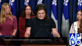 25 sept Point de Presse pour les personnes vivant avec un handicap ou avec le spectre de l’autisme