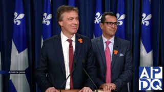 26 sept 2024    Point de presse du PLQ avec Tanguay et Derraji