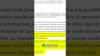 Droit à l’avortement la veille de l’accouchement si l’enfant est atteint de trisomie 21.