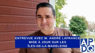 Entrevue avec M. André Lafrance – îles de la Madeleine – 20 sept 2024