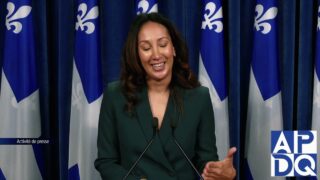 1 oct 2024 – Point de presse du PLQ avec Marwah Rizqy