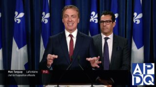 10 oct 2024 – Point de presse du PLQ avec Tanguay et Derraji